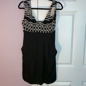 BCBGeneration abstract back cutout dress